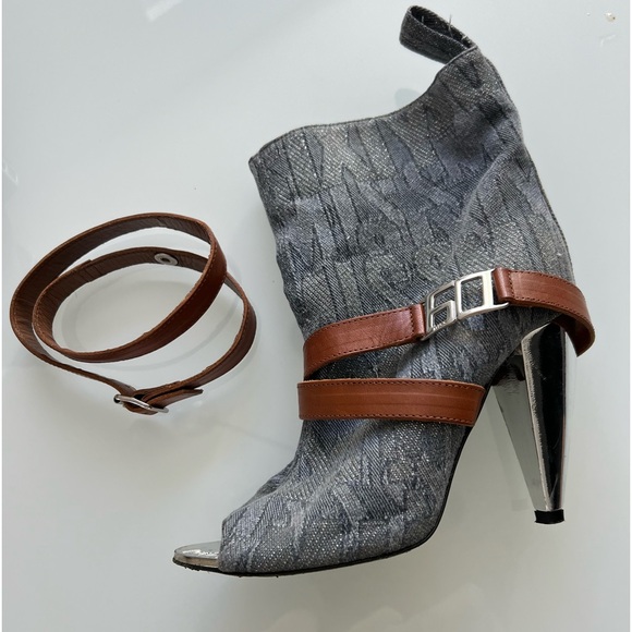 RARE Miss Sixty Open-toe Boots - Picture 2 of 5